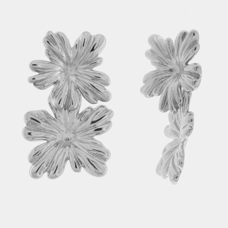 Orecchini in Acciaio con fiori