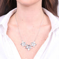 Collana in Acciaio fiori rigati