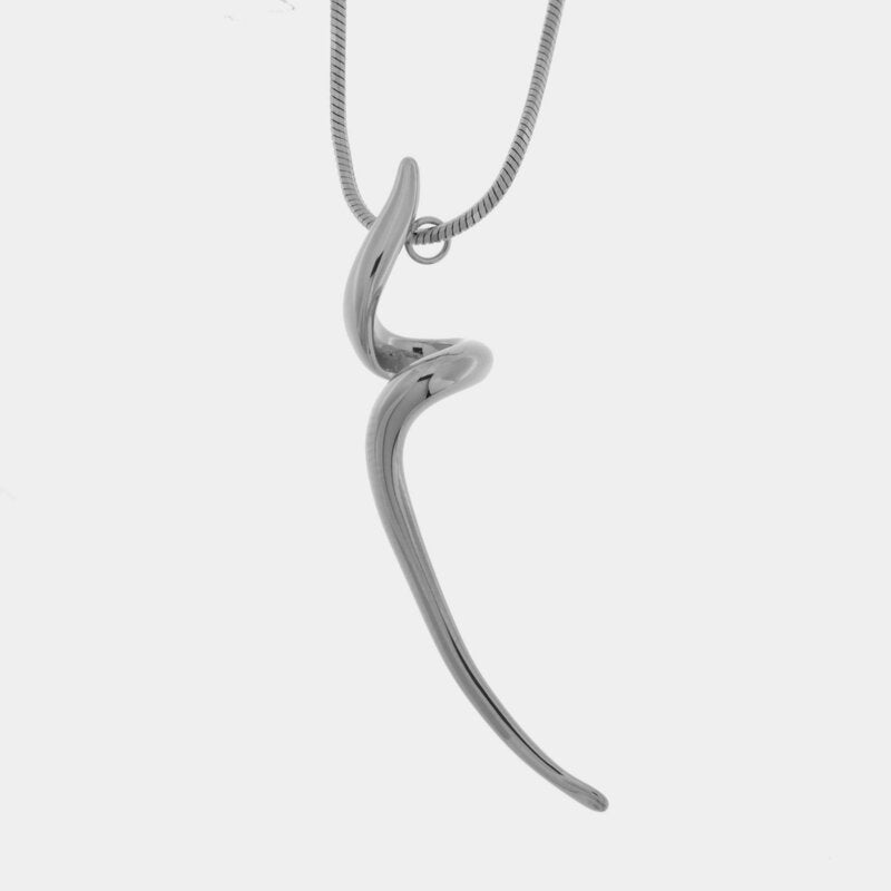 Collana in Acciaio irregolare pendente