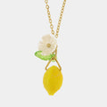 Collana in Acciaio limone con fiore