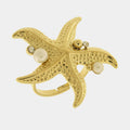 Anello in Acciaio anello con stella marina