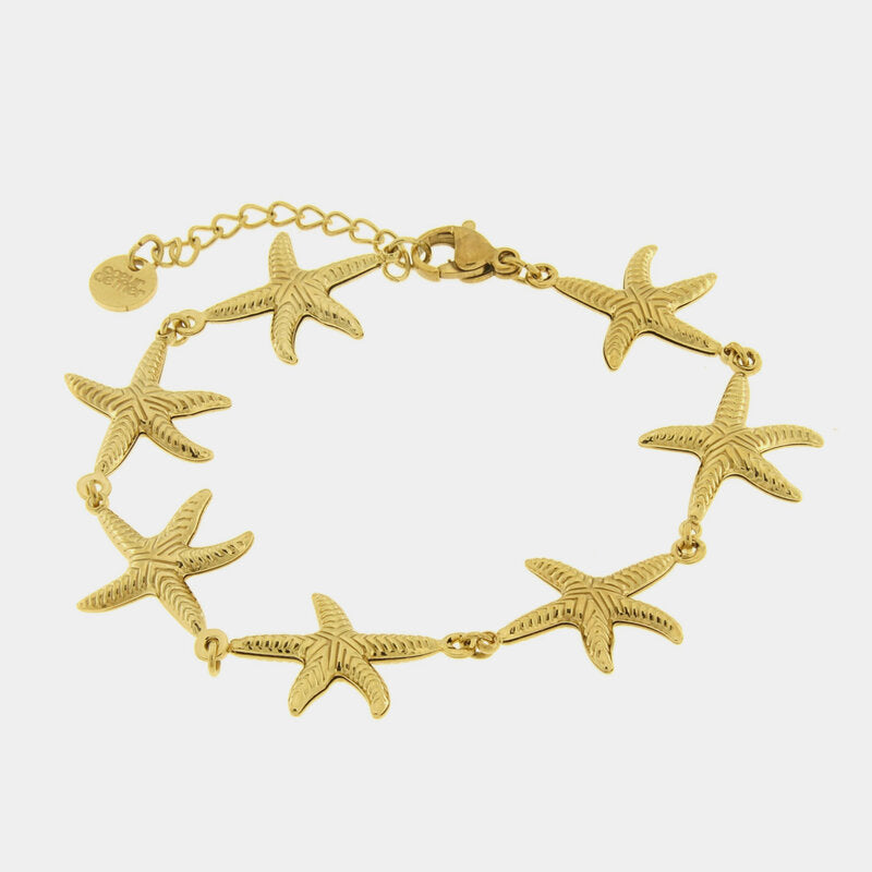 Bracciale in Acciaio stelle marine