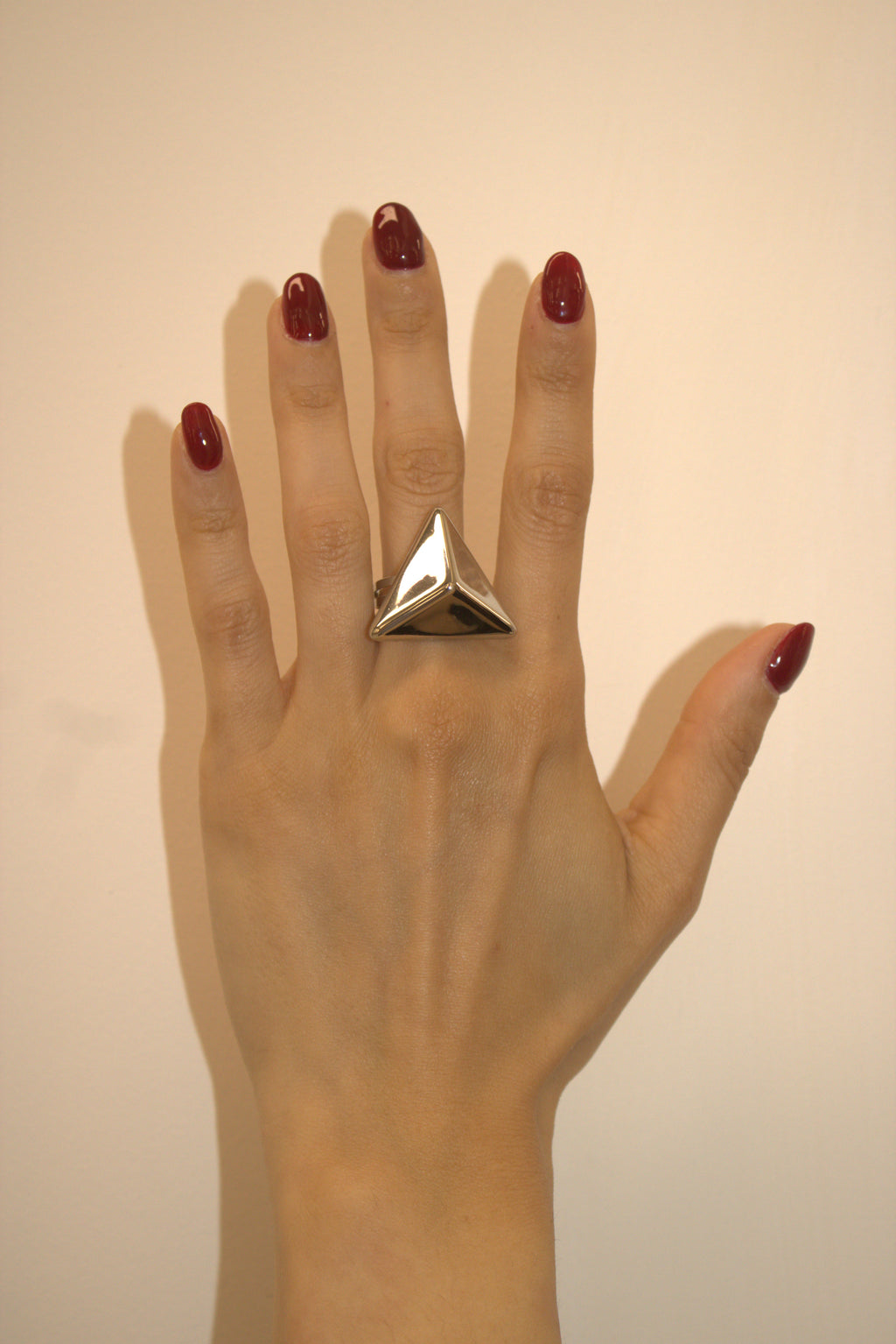 ANELLO IN ACCIAIO REGOLABILE PIRAMIDE
