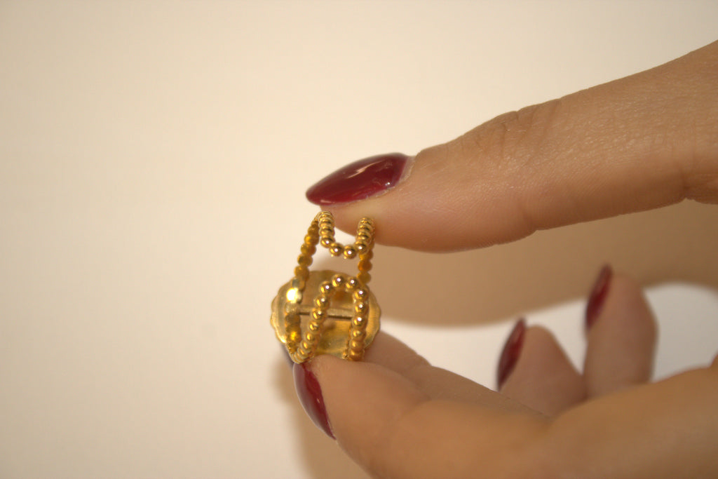 ANELLO IN ACCIAIO REGOLABILE PERLA VINTAGE