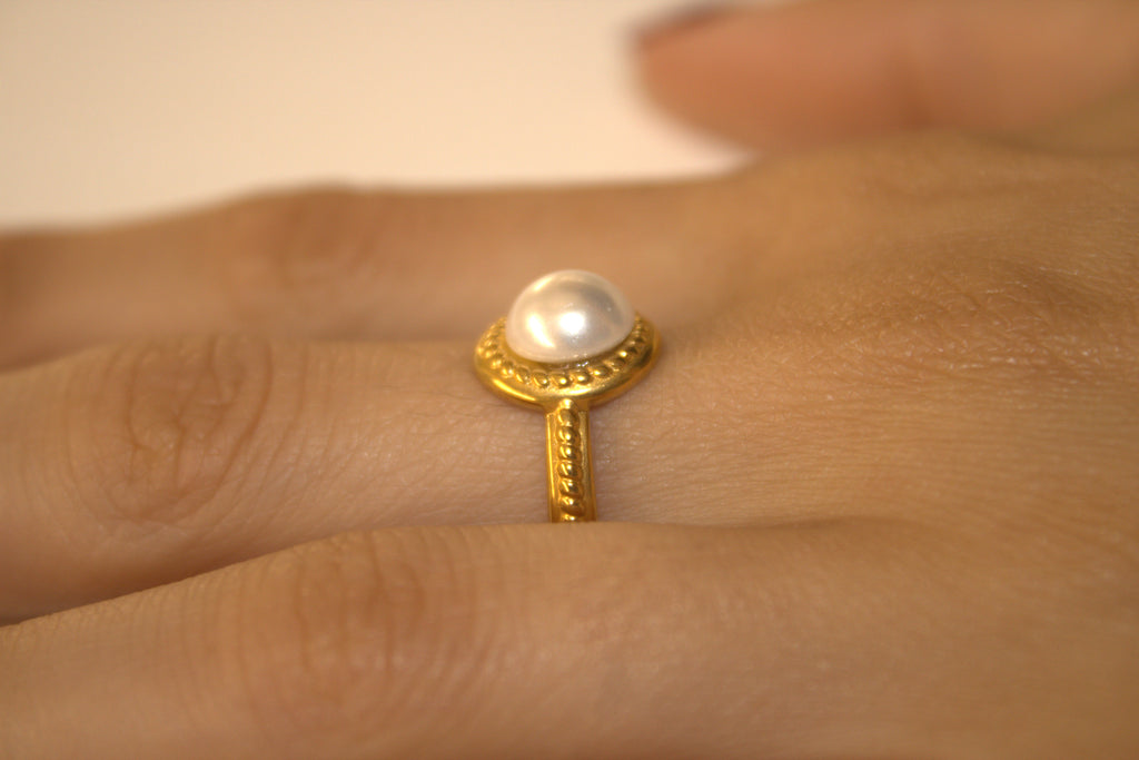 ANELLO REGOLABILE VINTAGE CHIC-ROTONDO
