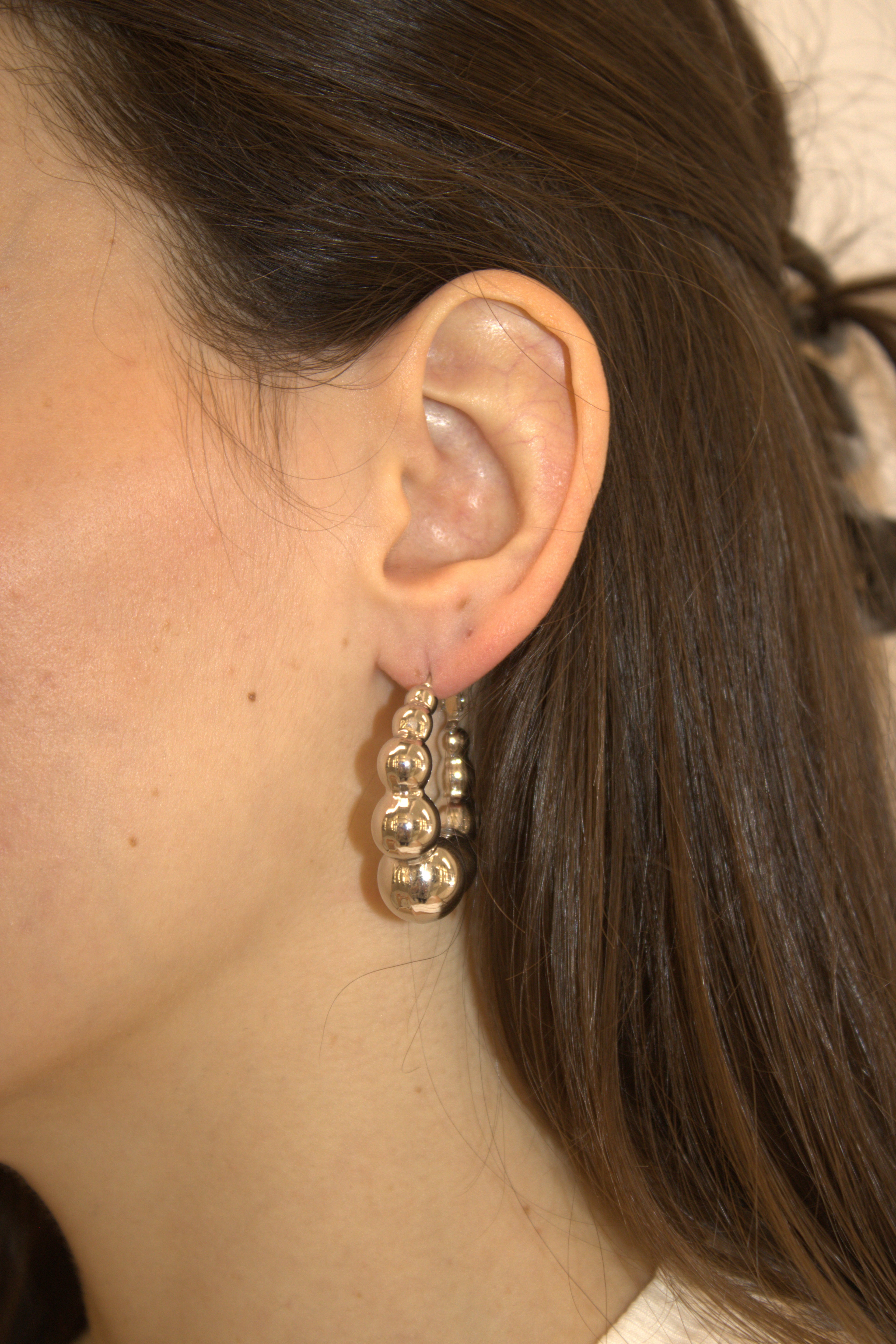 ORECCHINI IN ACCIAIO A CERCHIO BUBBLE HOOP