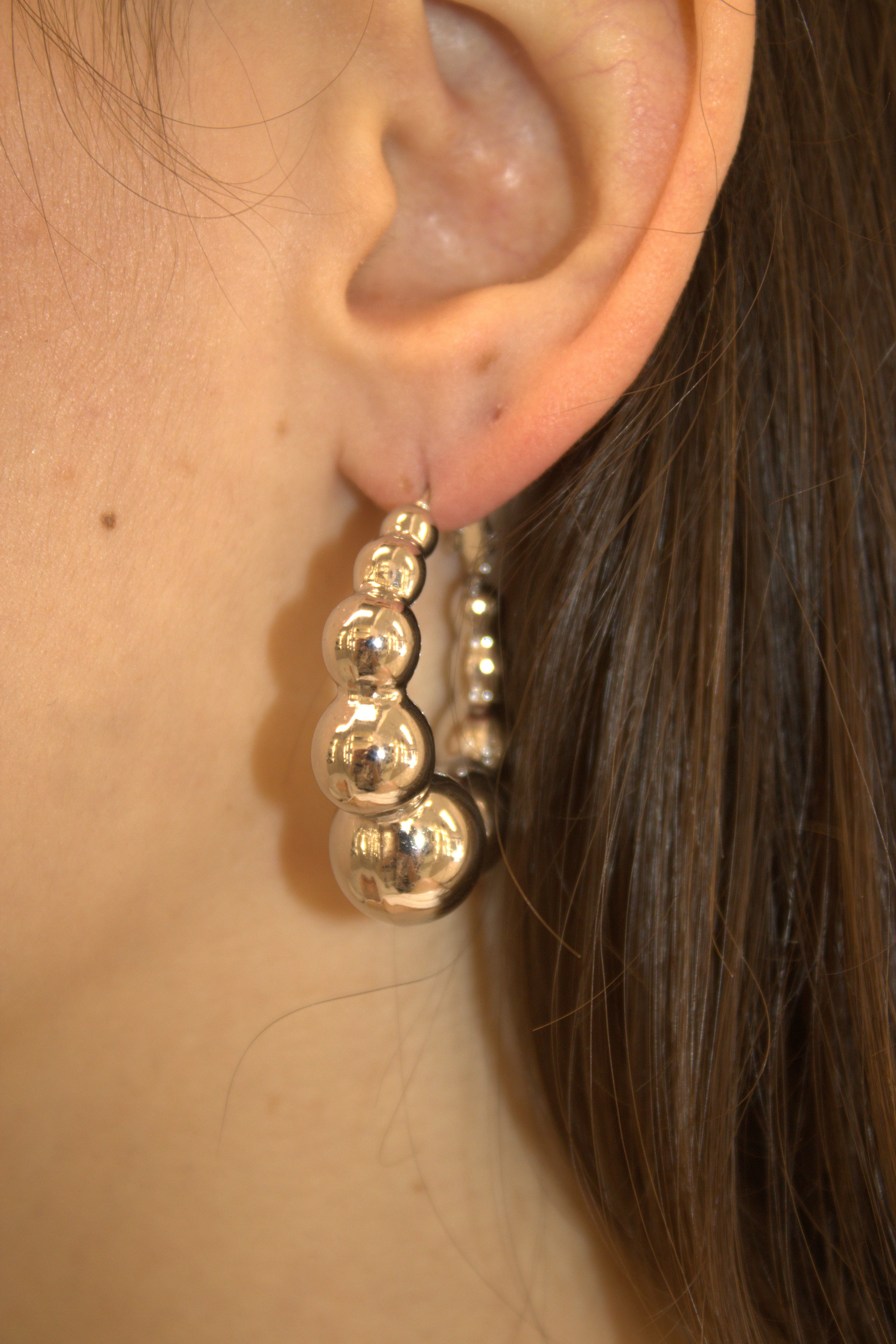ORECCHINI IN ACCIAIO A CERCHIO BUBBLE HOOP
