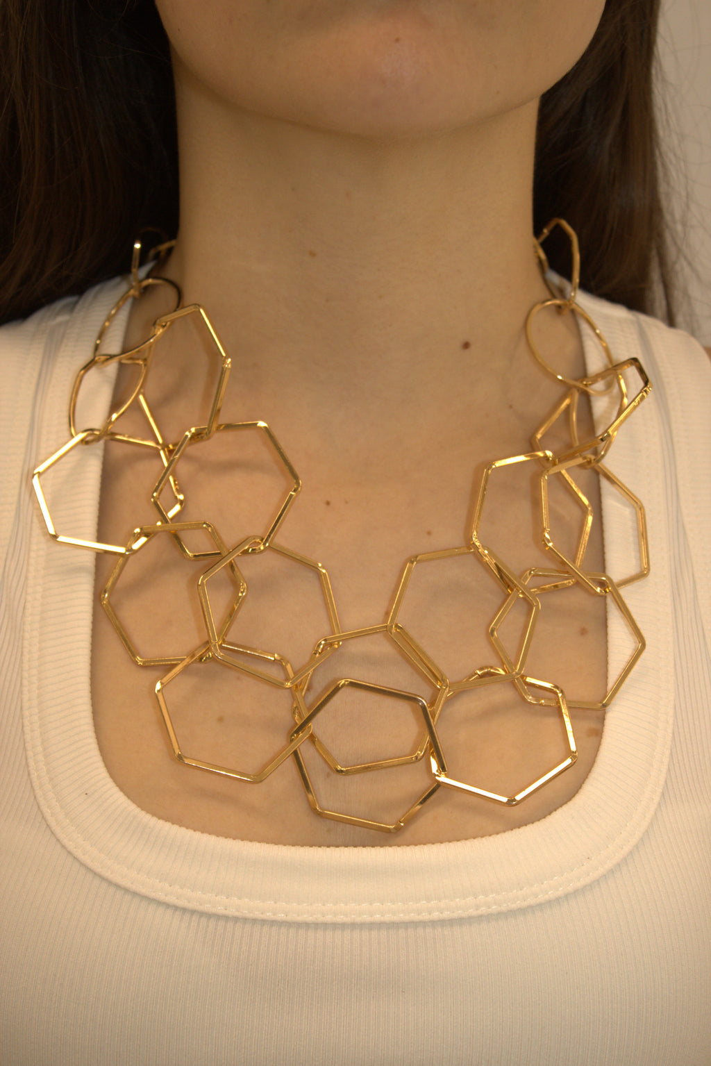 COLLANA IN ACCIAIO GEOMETRICA
