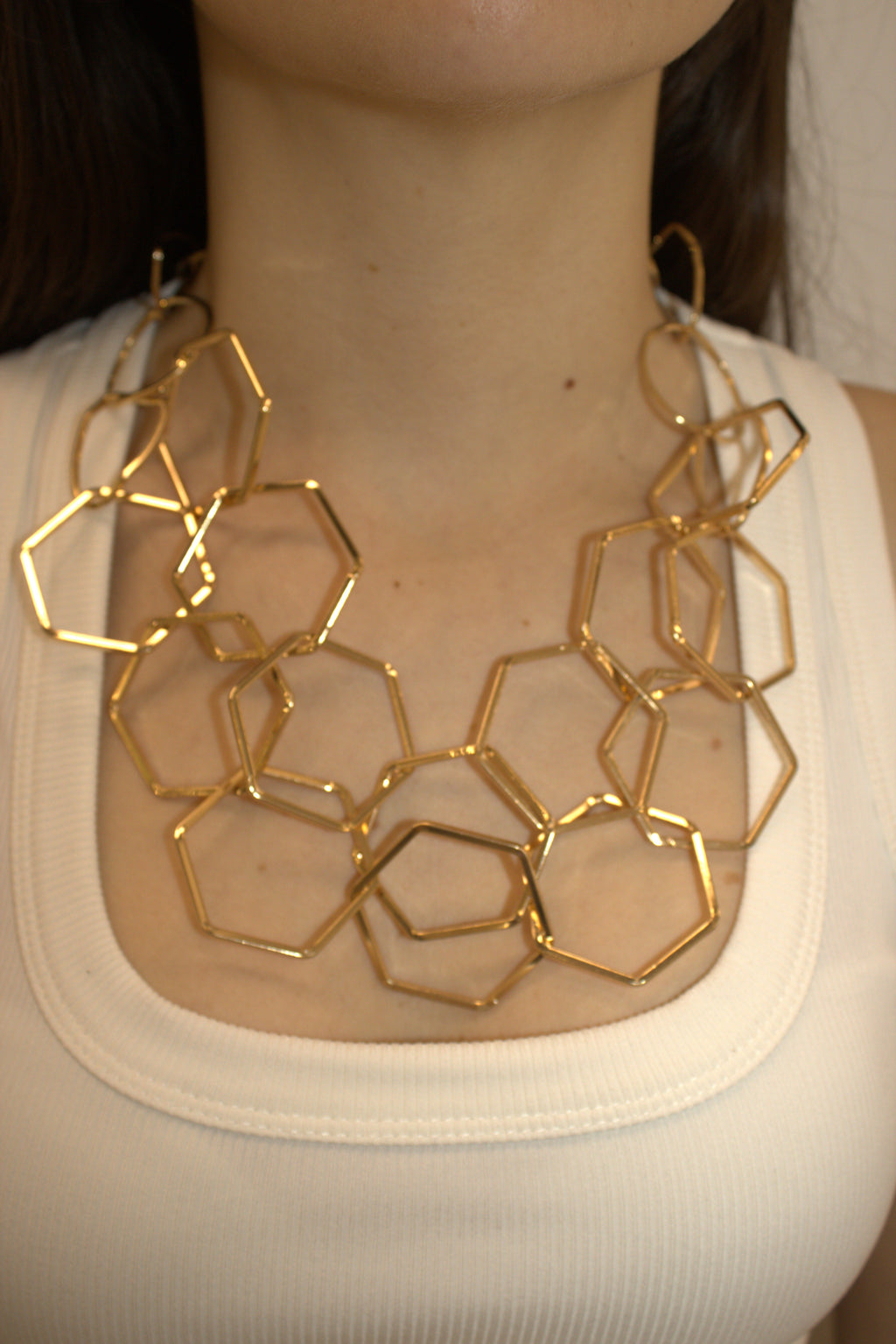 COLLANA IN ACCIAIO GEOMETRICA