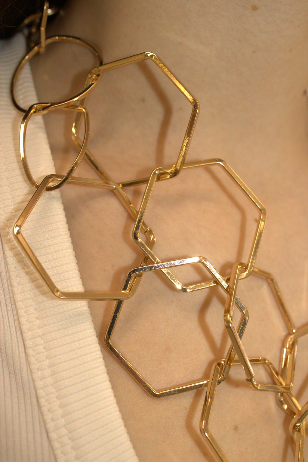 COLLANA IN ACCIAIO GEOMETRICA