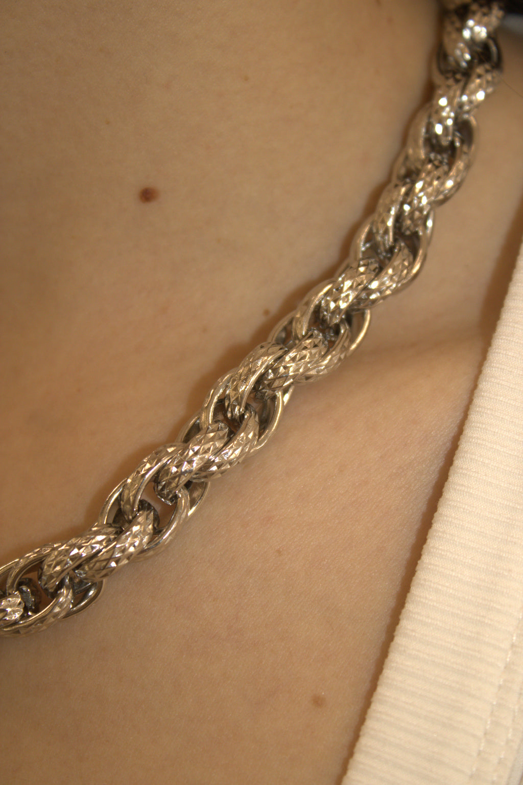 COLLANA IN ACCIAIO A CORDA BOLD