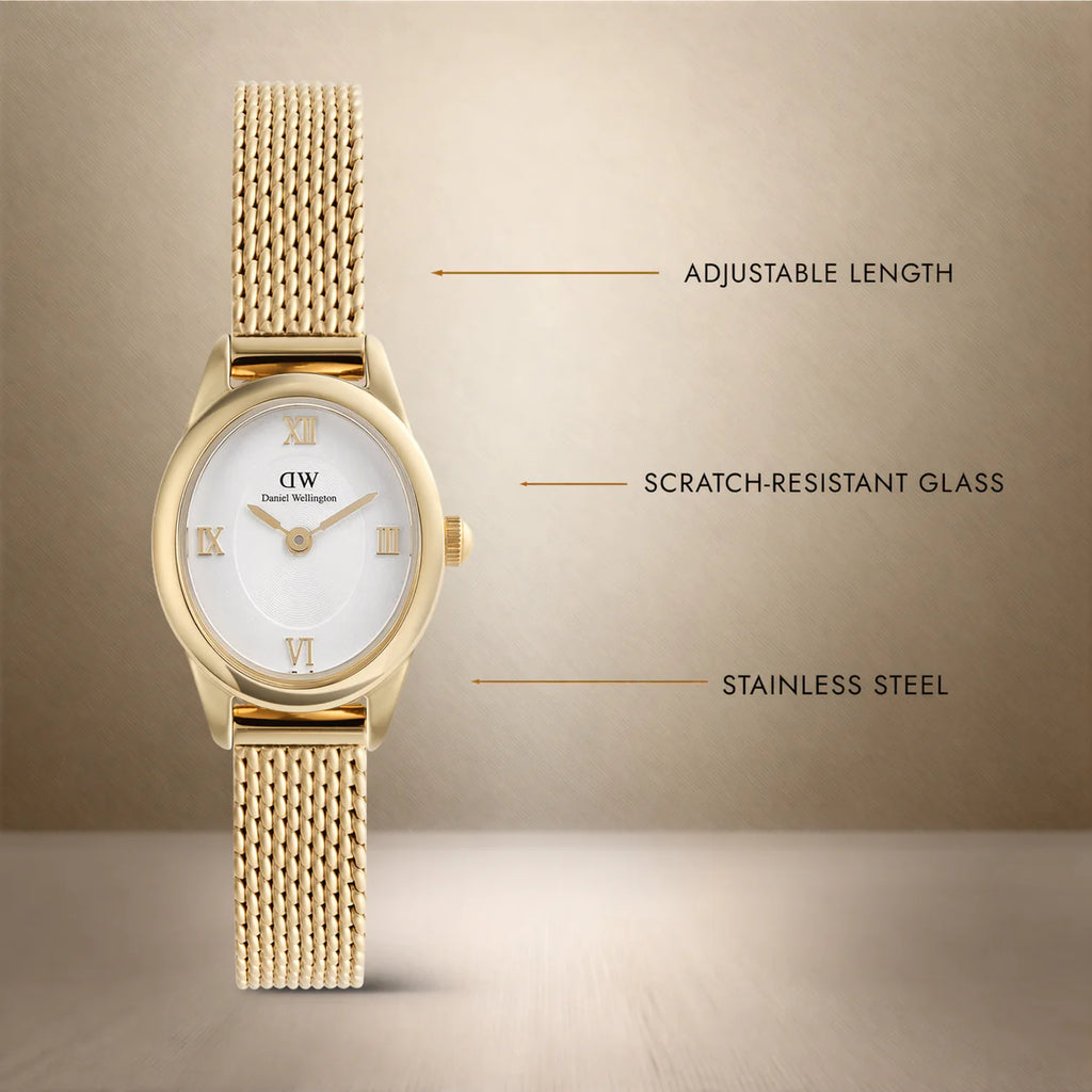 Ophelia Mini Mesh Bianco Oro
