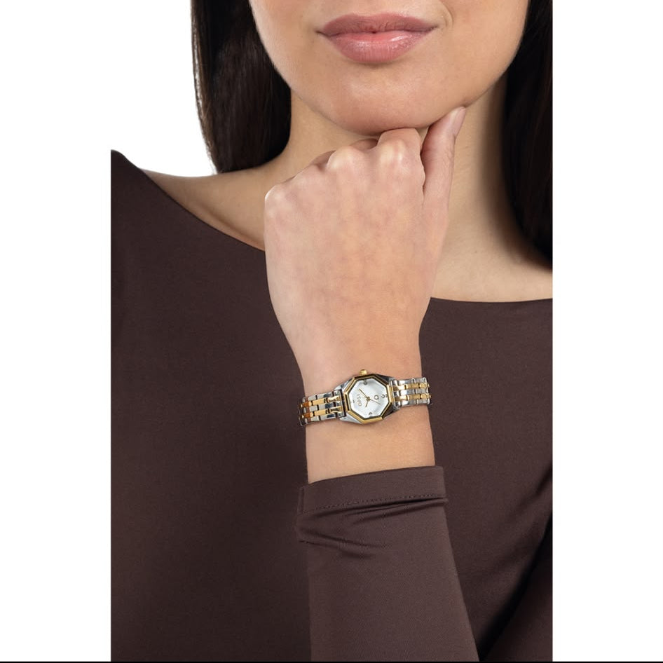 OCTAGON orologio con cassa e bracciale in metallo