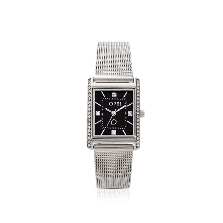 RULE orologio con cassa e bracciale mesh in metallo
