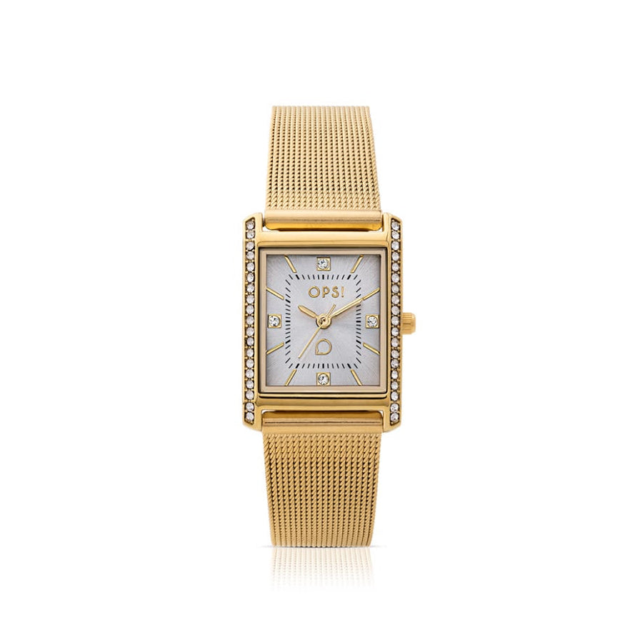 RULE orologio con cassa e bracciale mesh in metallo