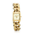 SQUARE CHAIN orologio con cassa e bracciale in metallo
