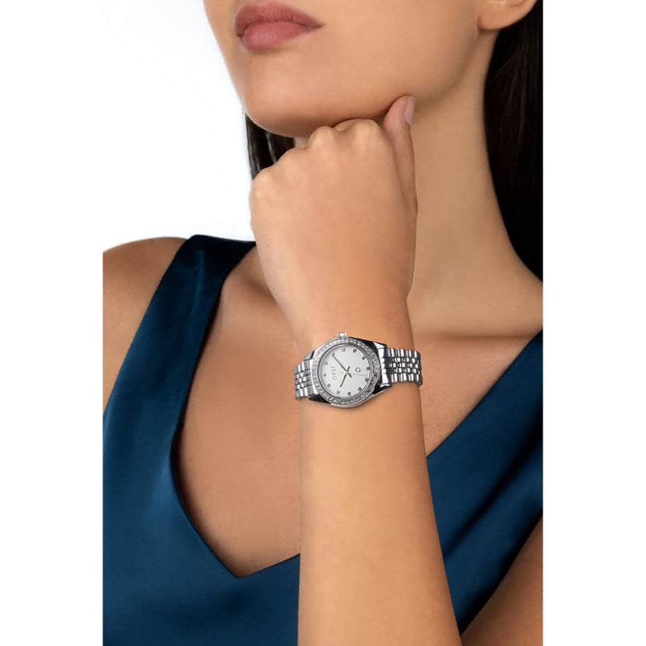 SPORT LUX orologio con cassa e bracciale in metallo