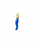 CIONDOLO CORNICELLO AZZURRO IN ARGENTO