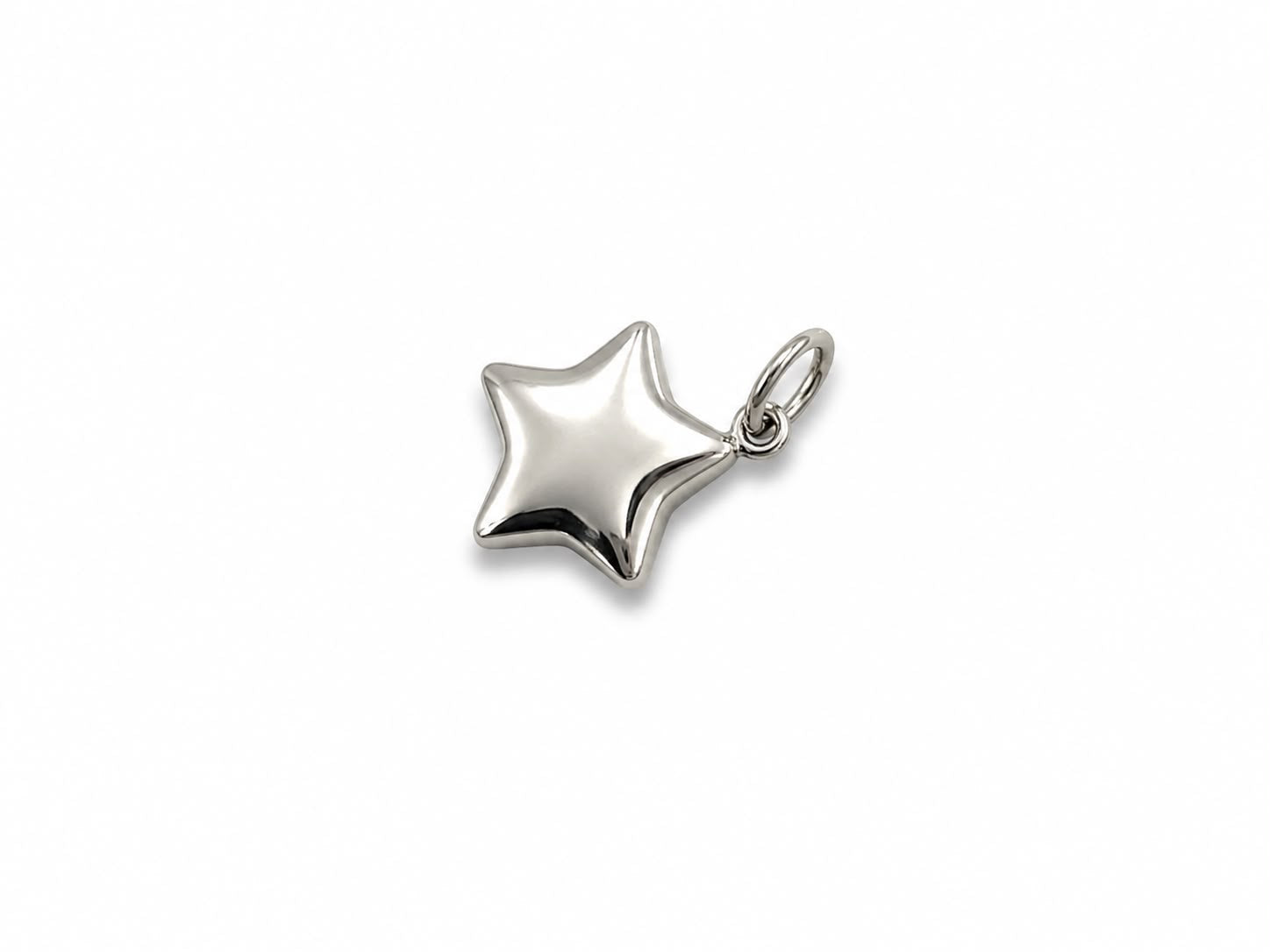 CIONDOLO STELLA BOMBATA IN ARGENTO