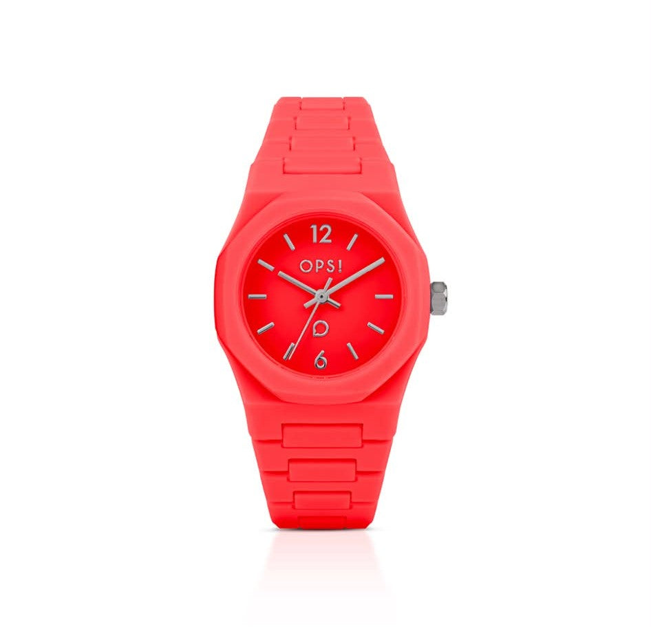 MONO orologio con cassa e bracciale in plastica colorata