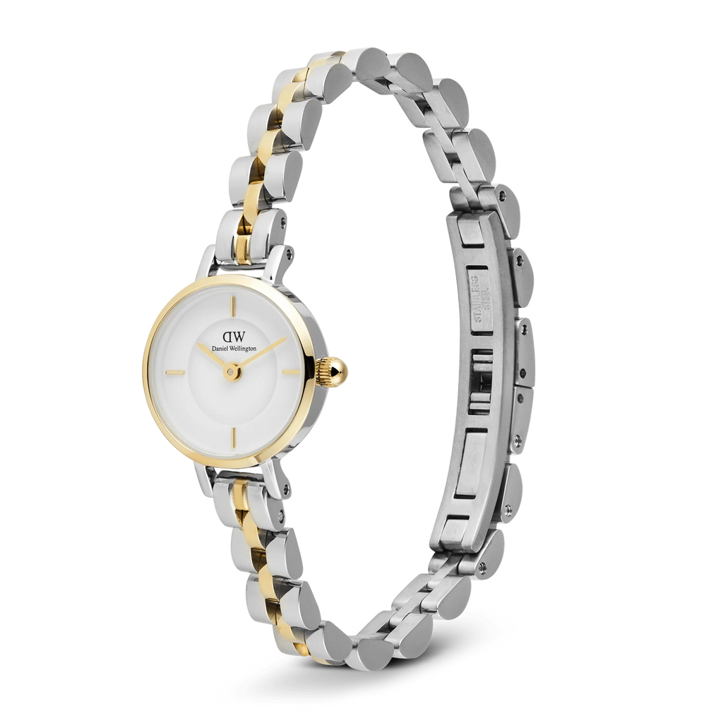 Mini arco piccolo a 3 anelli bicolore oro