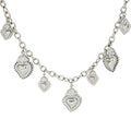 COLLANA IN ACCIAIO A CATENA CON CHARM SACRO CUORE