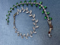 Bracciale tennis "fogliame" con zirconi marquise