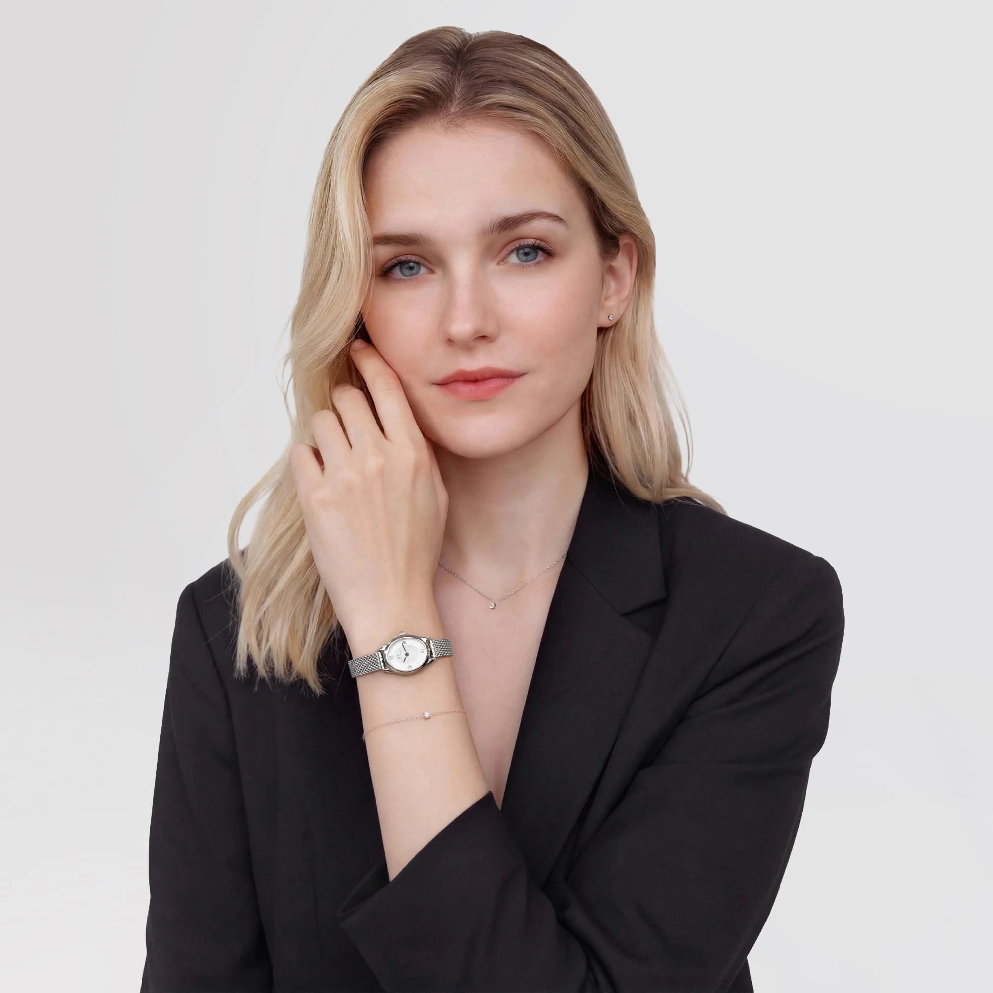 Ophelia Mini Mesh Bianco Argento